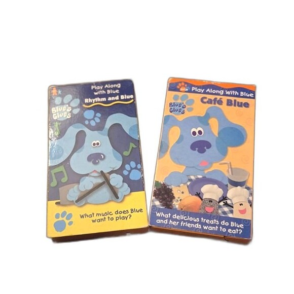 Blue’s Clues VHS Bundle – Café Blue & Rhythm and Blue Kids Classic Tapes - Picture 1 of 7